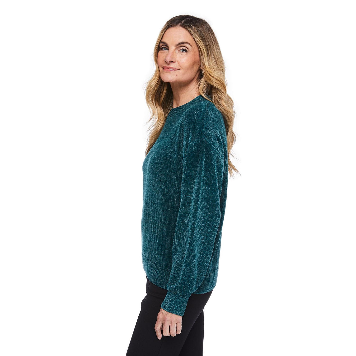 Chandail à encolure ras du cou Iyla pour femmes Tailles P-TTG