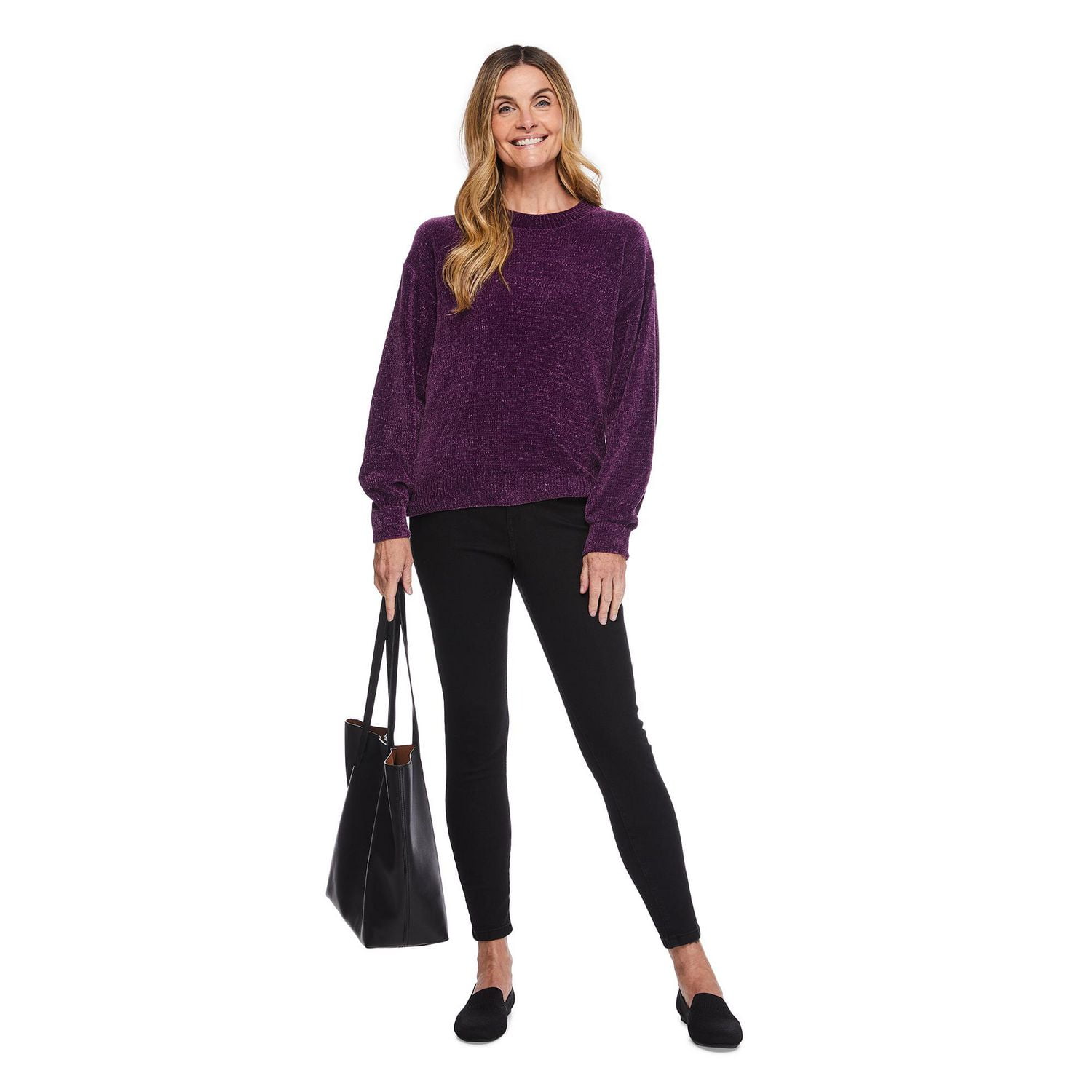 Chandail à encolure ras du cou Iyla pour femmes Tailles P-TTG