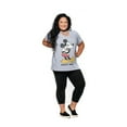 thumbnail image 1 of Disney Ladies Plus Mickey Mouse Haut tendance à manches courtes, 1 of 6