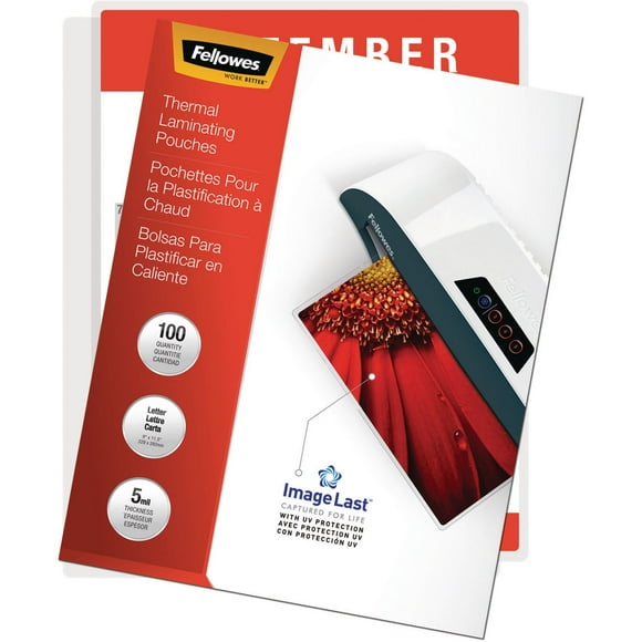 Pochette thermique - lettres, ImageLast™, Zéro bourrage, 5 mils, 100/paquet