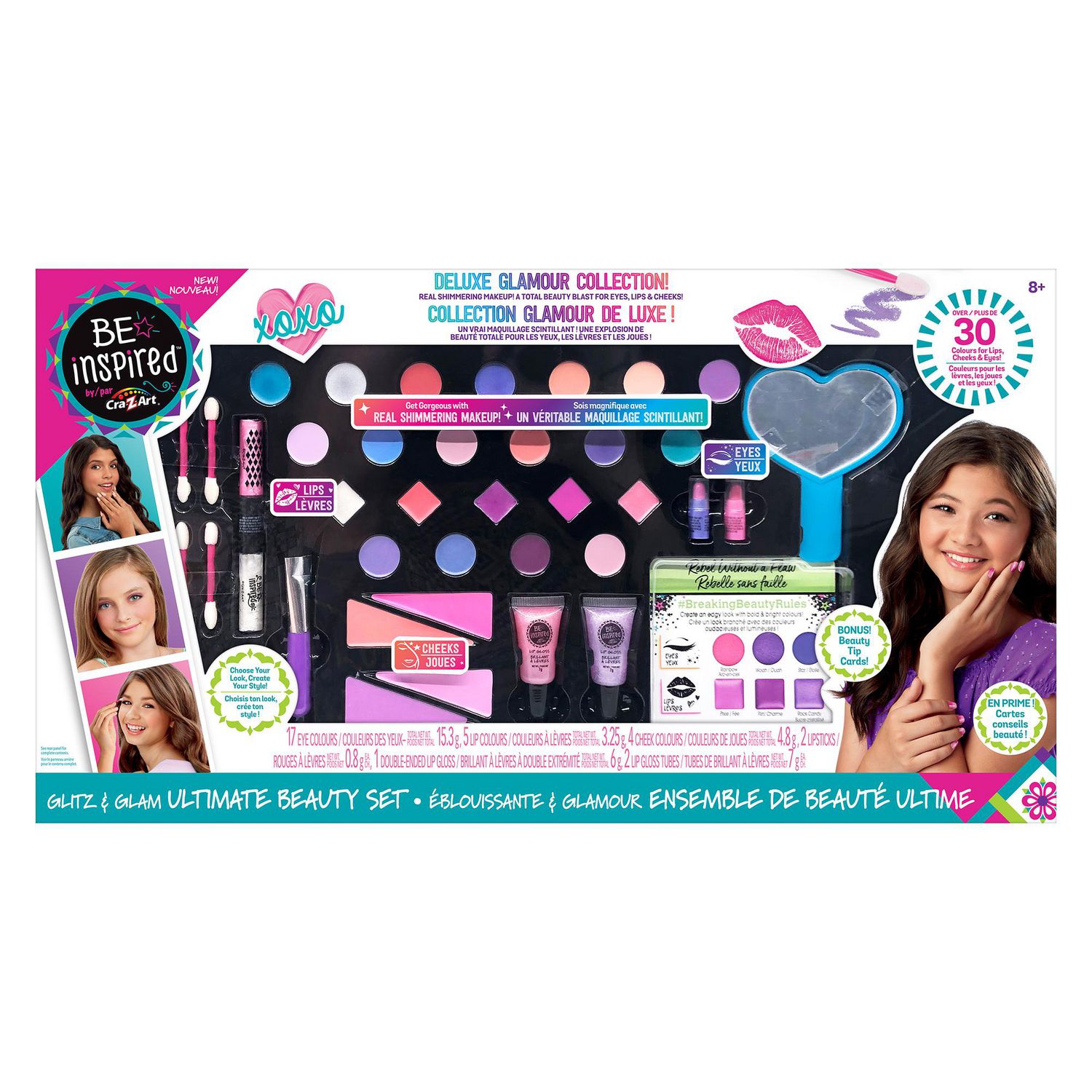 Be Inspired Glitz & Glam Ultimate Beauty Set, Fashion Playset