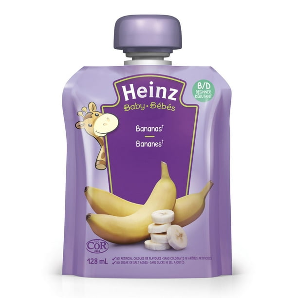 Purée de bananes Heinz en sachet