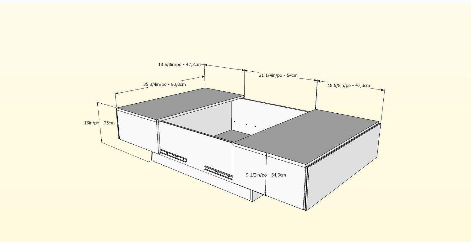 Nexera Allure Coffee Table With Enclosed Storage Walmart Canada
