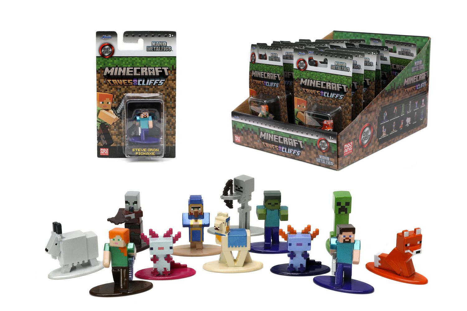 Jada Toys Minecraft Figures 2,5 Figurines d'action Figurines à  Collectionner
