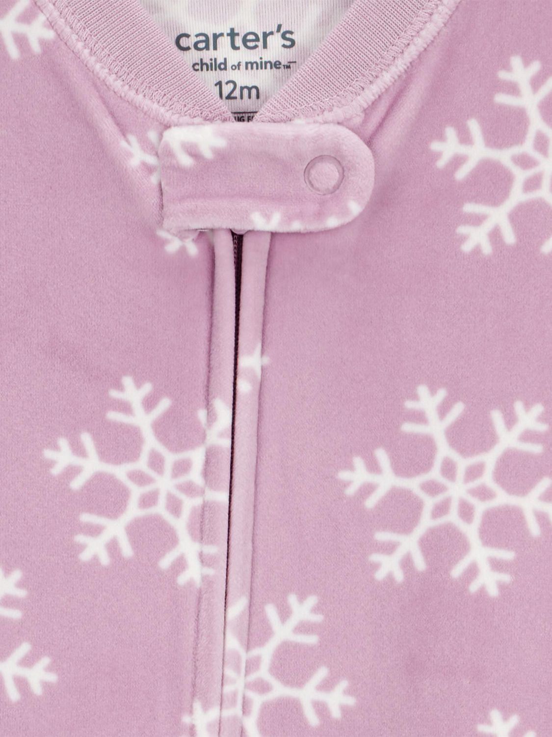 Carter's Child of Mine Pyjama 1 pièce pour petite fille - Flocon de neige
