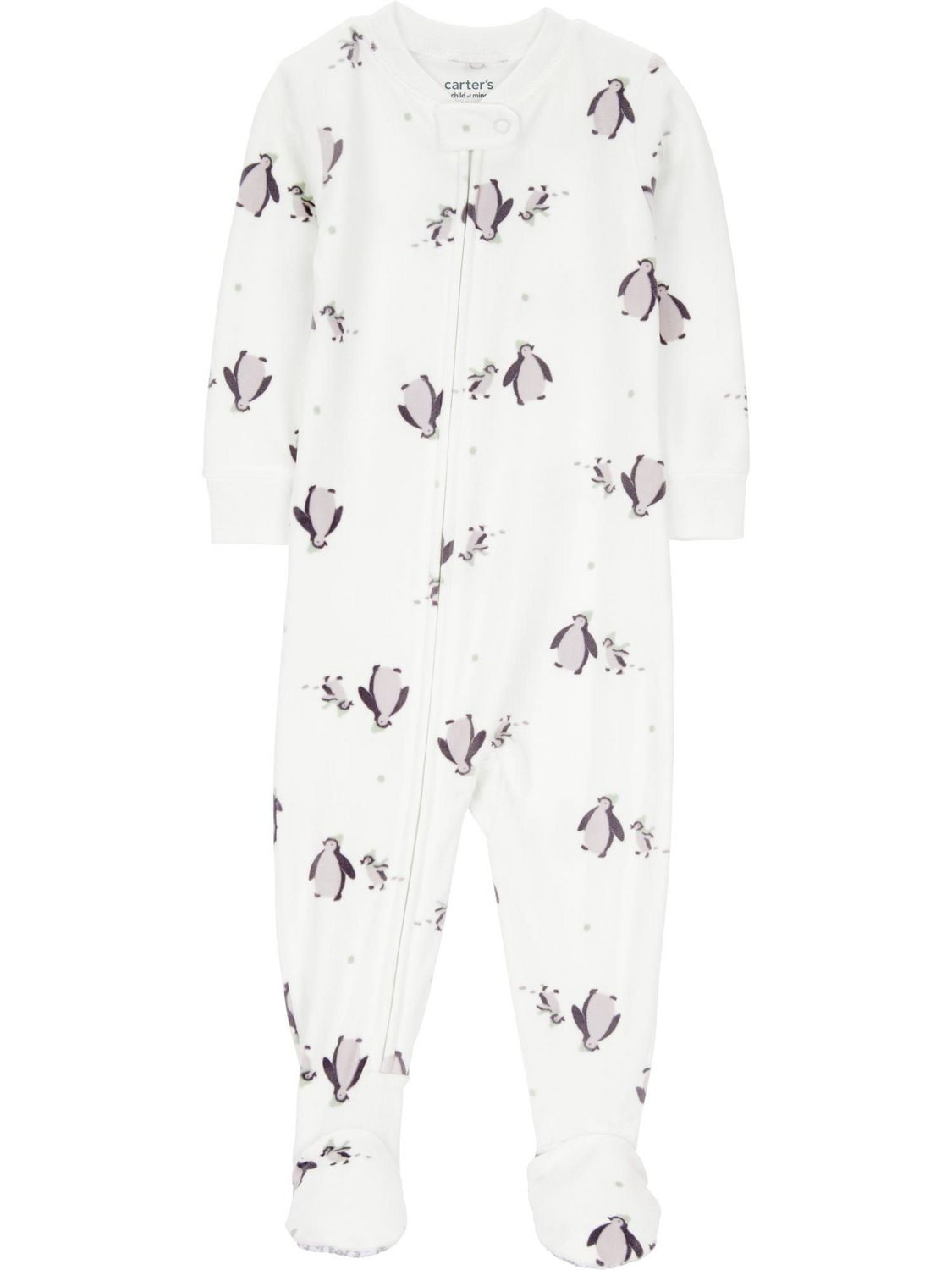Carter's Child of Mine Toddler Boys' 1 Piece Pajama - White Penguin