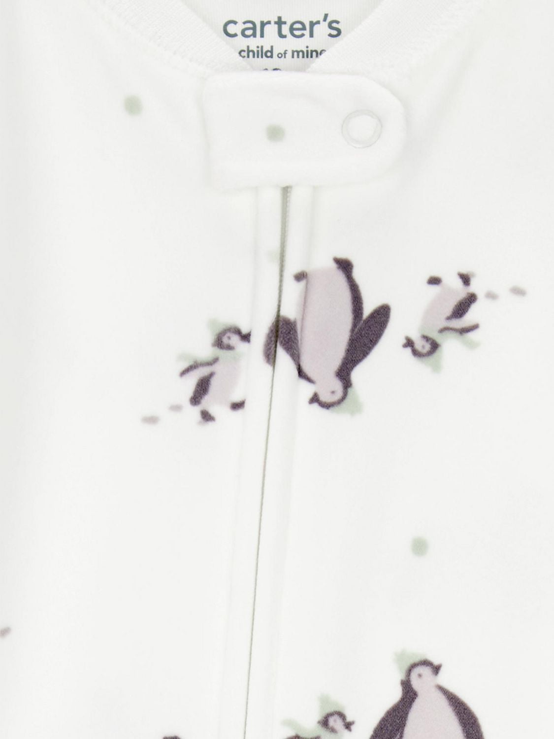 Carter's Child of Mine Toddler Boys' 1 Piece Pajama - White Penguin