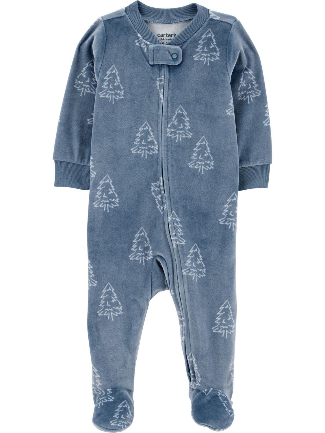 Carter's Child of Mine Infant Boy Sleep and Play Blue Trees