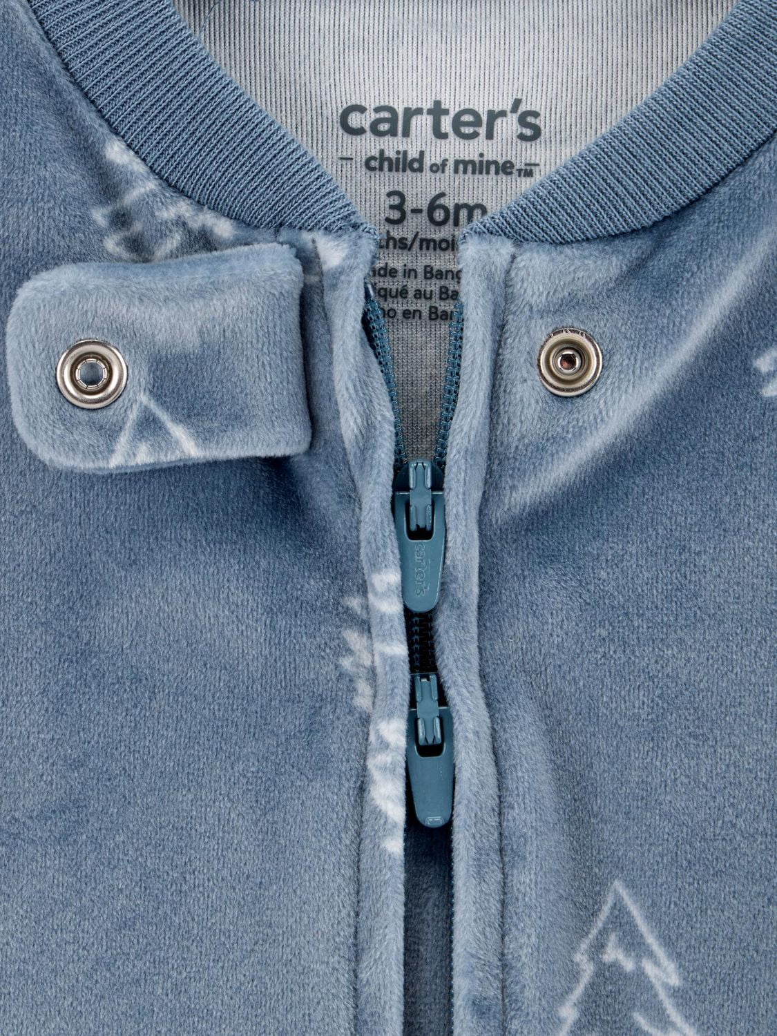 Carter's Child of Mine Infant Boy Sleep and Play Blue Trees