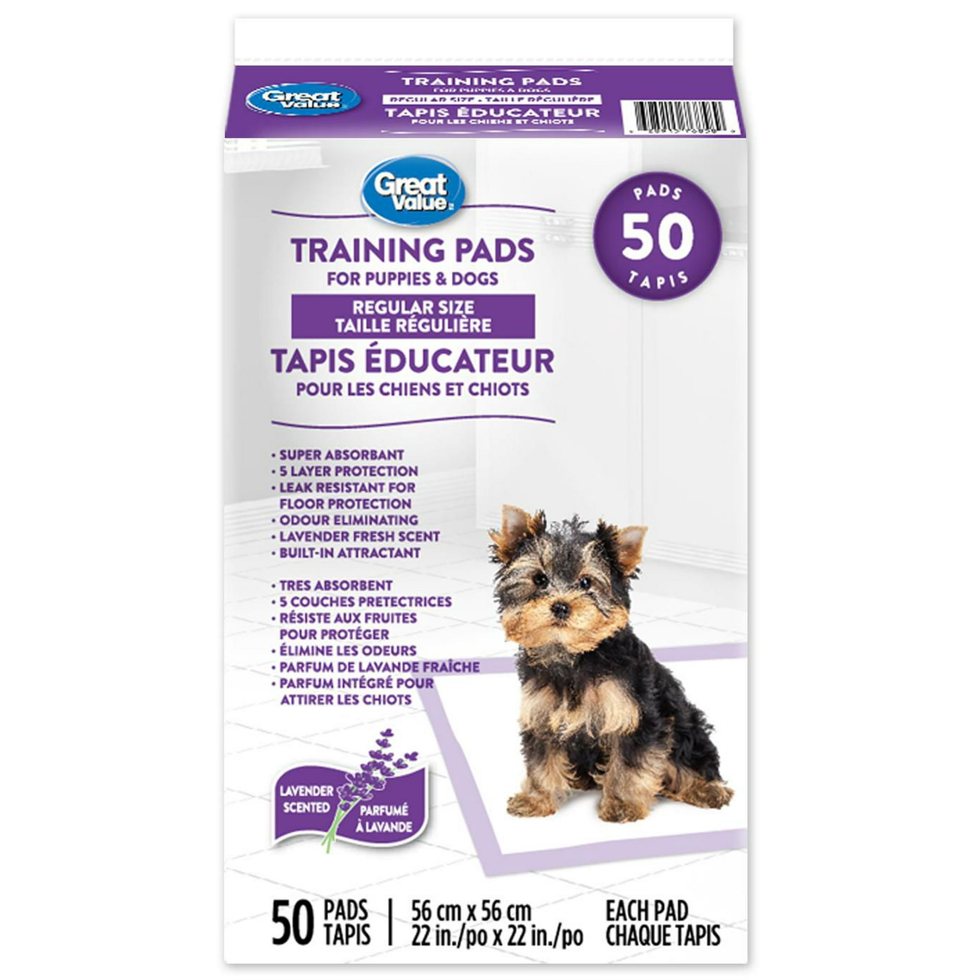 Great Value Walmart Dog Potty Pads Great Value Lavender Scent - Main Image