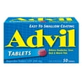 thumbnail image 1 of Advil Regular Strength Tablets for Headaches and Pain Relief, 200 mg Ibuprofen, 50 Count, 1 of 6