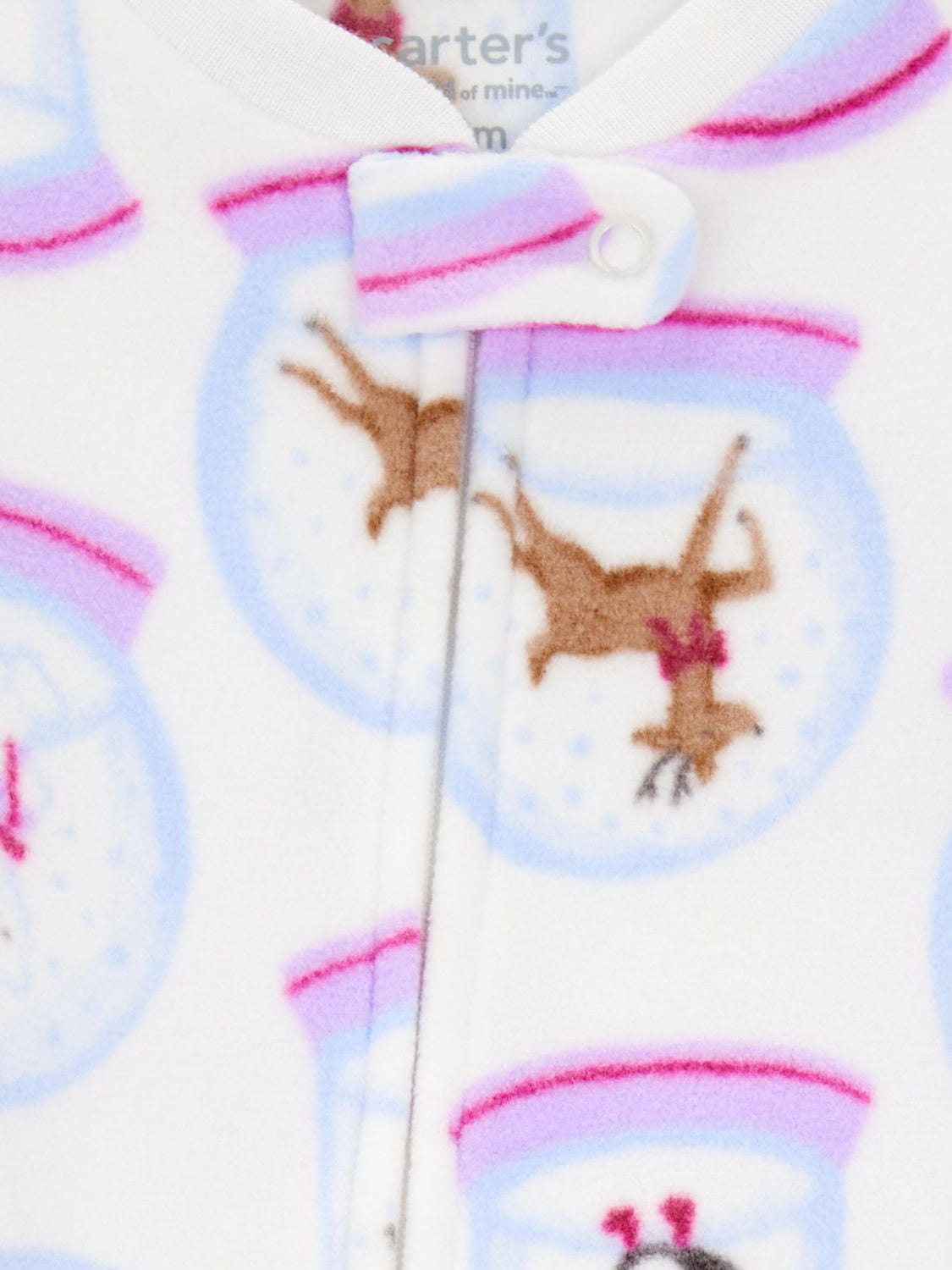 Carter's Child of Mine Toddler Girls' 1 Piece Pajama - Snowglobe