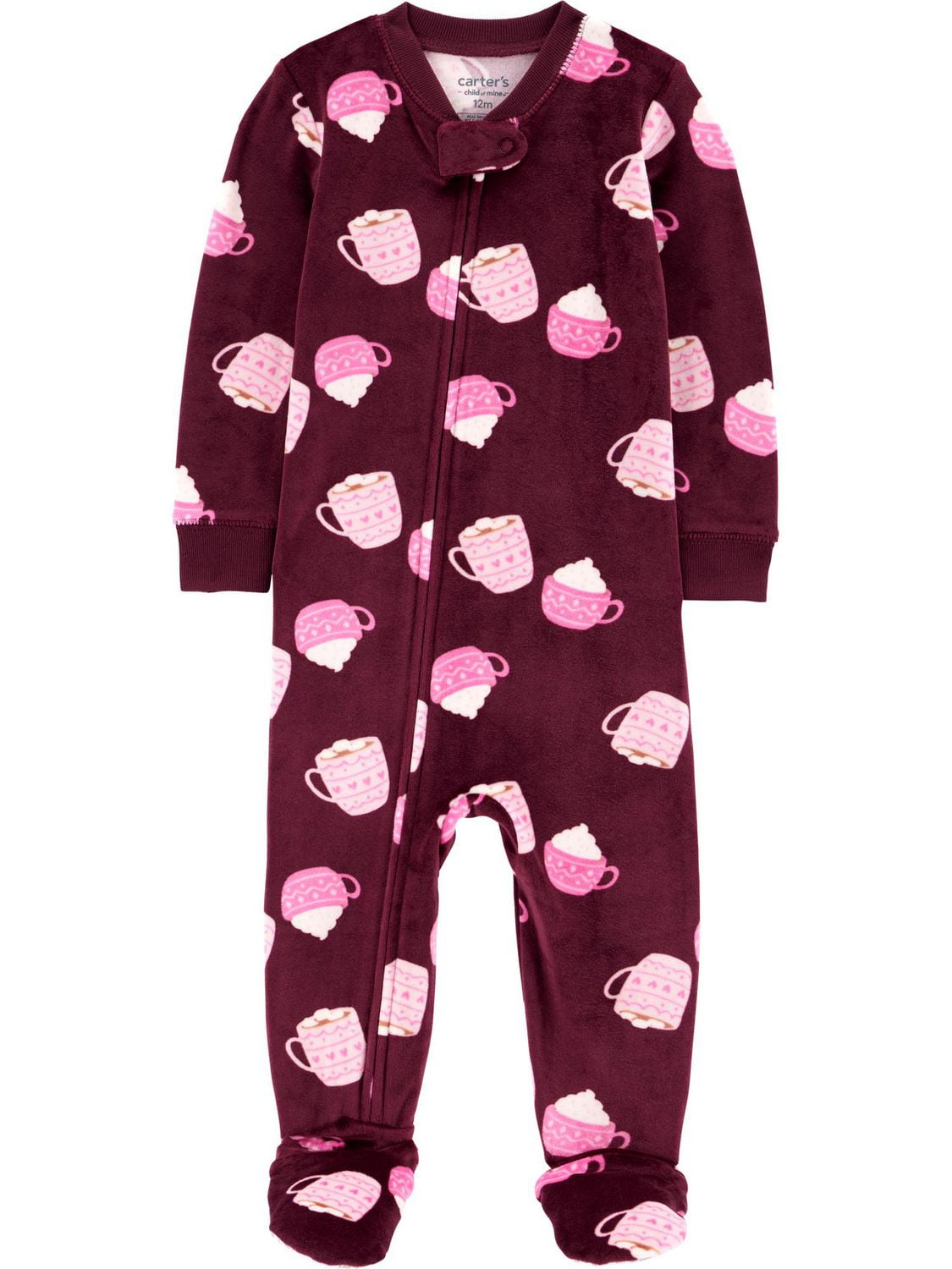Carter's Child of Mine Toddler Girl 1 Piece Pajama - Mugs
