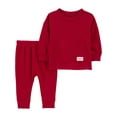 thumbnail image 1 of Carter's Child of Mine Infant Boy 2pc Set Red, 1 of 3