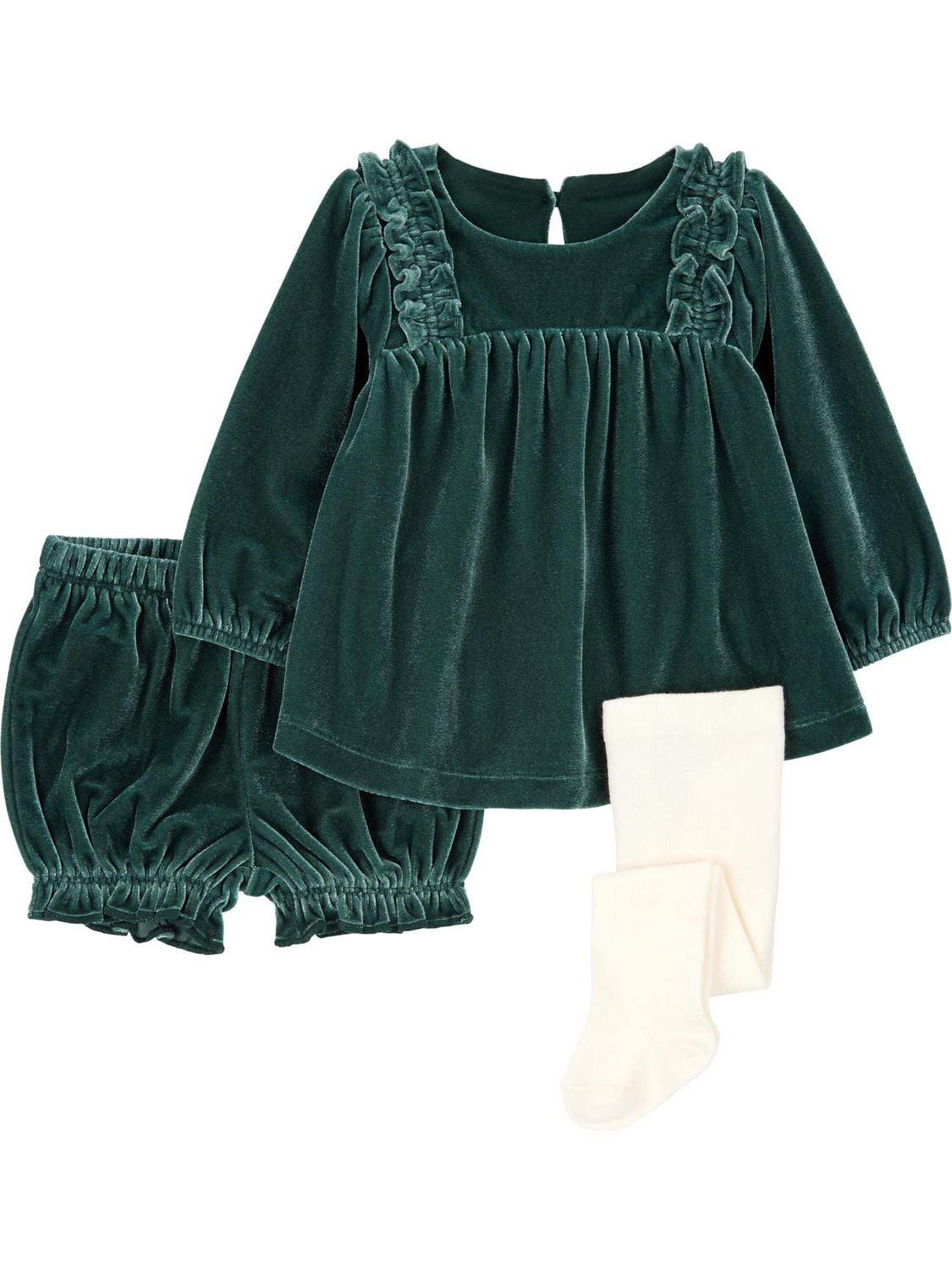 Ensemble 3 pièces pour bébé fille Carter's Child of Mine, vert