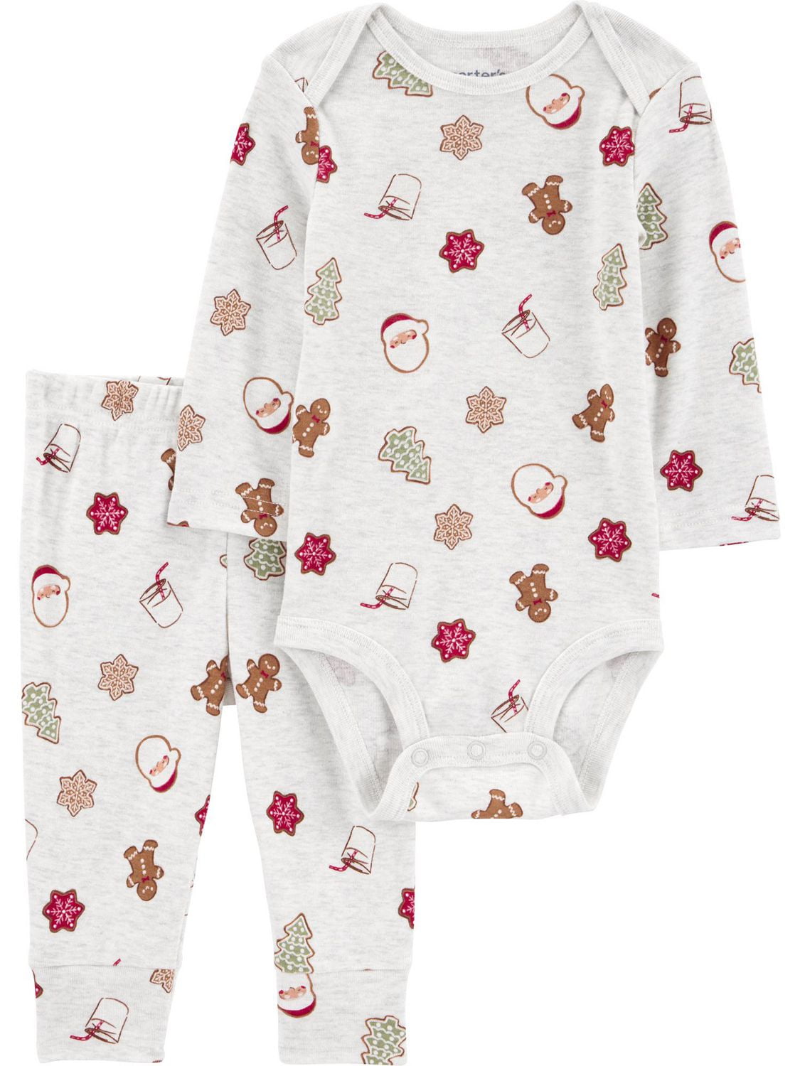 Ensemble body et pantalon pour bébé garçon Child of Mine, motif Père Noël, lait biscuits