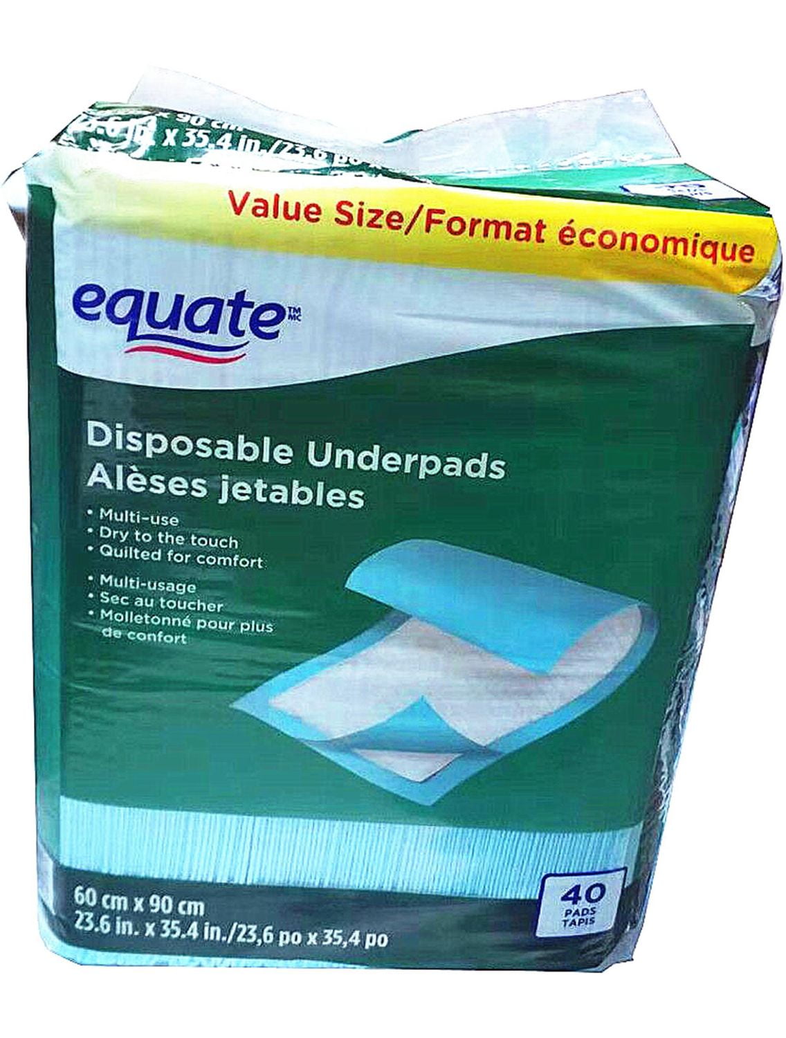 Equate Disposable Underpads Walmart Canada