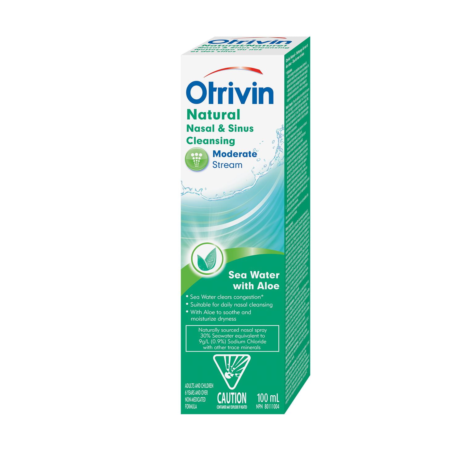 Otrivin Hydrating Nasal and Sinus Cleansing Saline, 100ml
