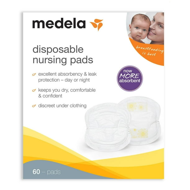  Medela Safe & Dry Ultra Thin Disposable Nursing Pads, 240  Count Breast Pads for Breastfeeding, Leakproof Design, Slender and  Contoured for Optimal Fit and Discretion : Baby