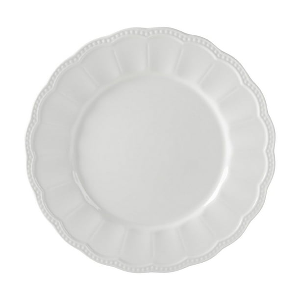 Hometrends Scallop Rim Dinner Plate - Walmart.ca