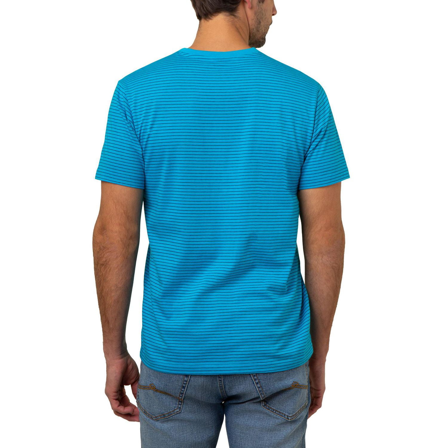 U.S. Polo Men's Stripe V-Neck Tee