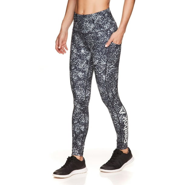 Reebok Women's High-Waisted Active Leggings with Pockets, Dotty Animal  Graphic, Size S-XXL 
