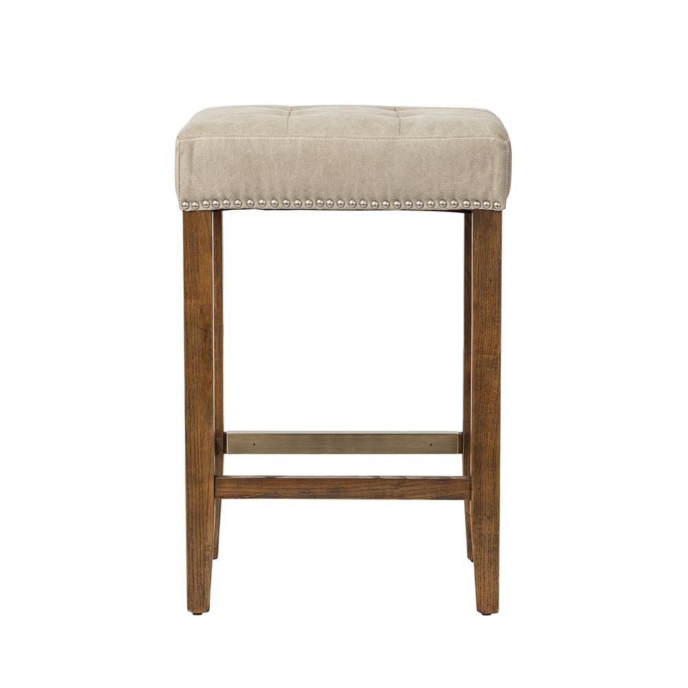 Heavenly Collection Beige Fabric Counter Stool Walmart Canada