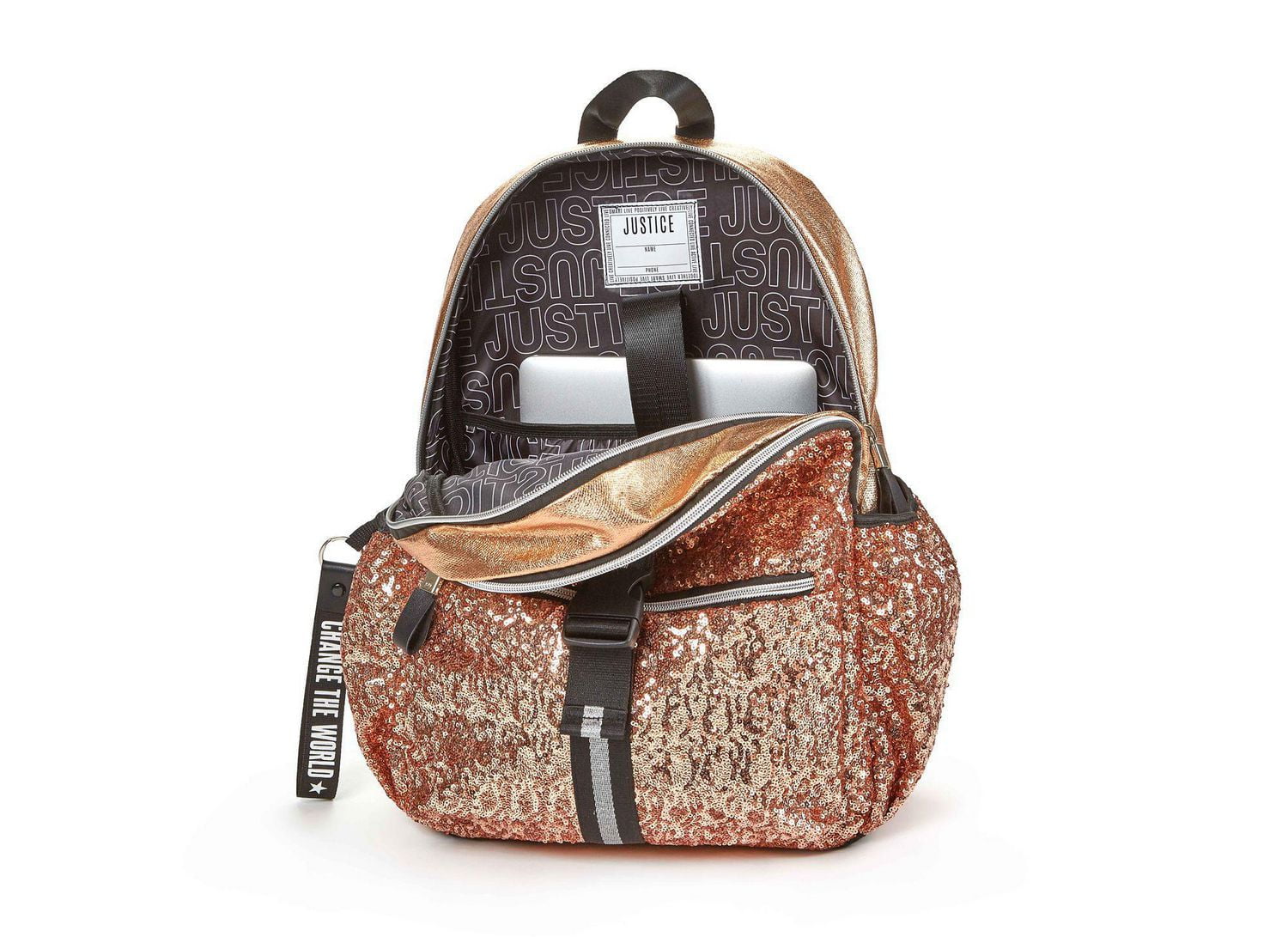 Sequin hot sale backpack justice