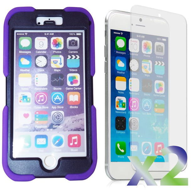 Étui Exian blindé pour iPhone 6 avec support - violet
