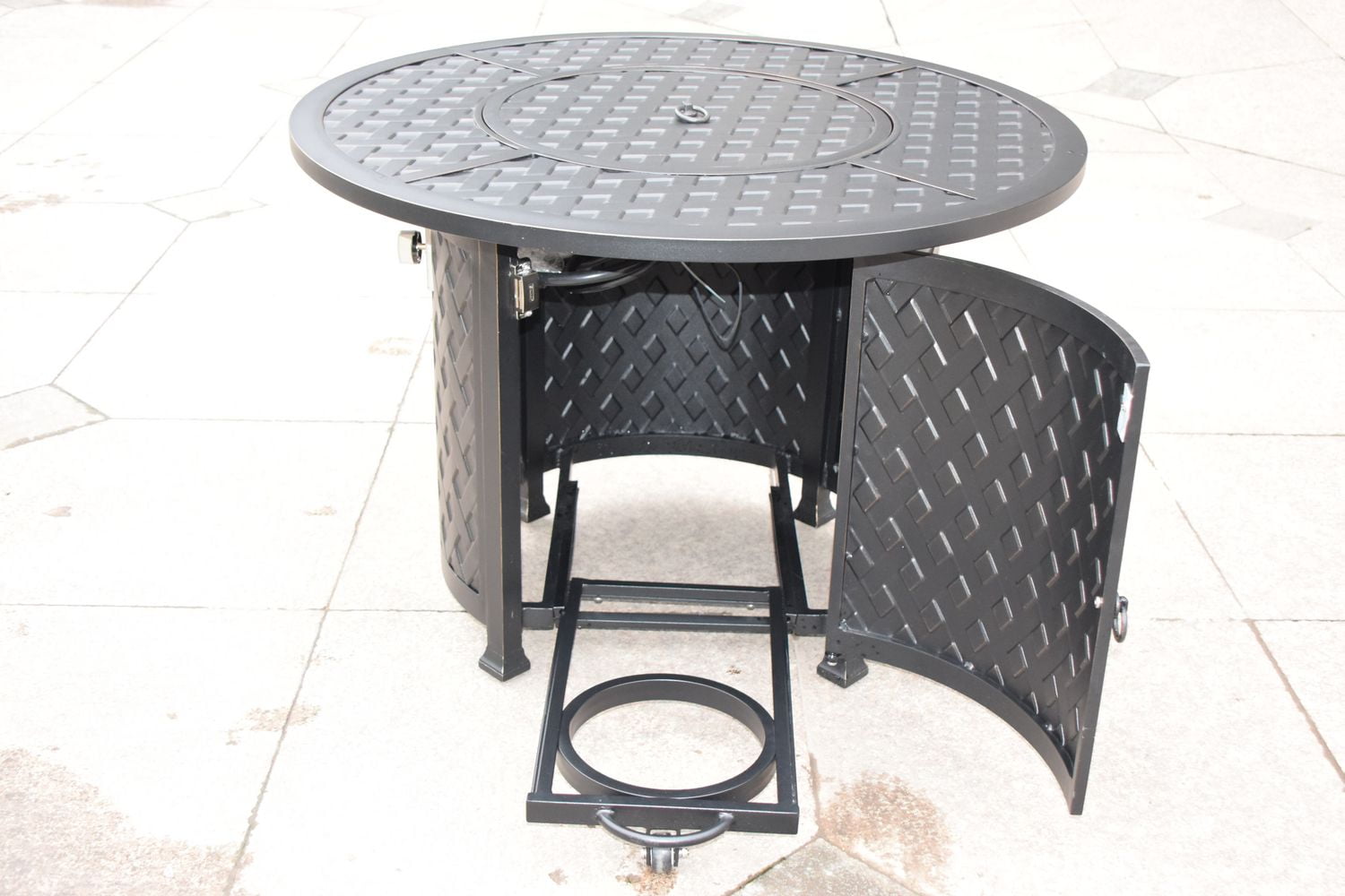 Onsight Dulcet Cast Aluminum Coffee Table With Fire Pit Walmart