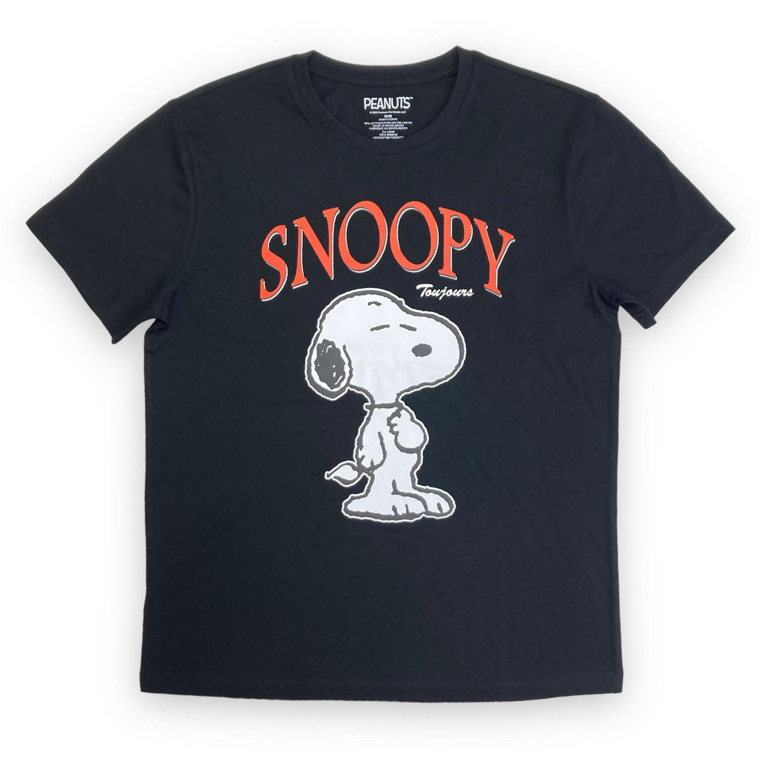 Peanuts Tee shirt femme. Ce t-shirt à manches courtes et col rond pour femme peut facilement être porté avec votre jean ou votre bas préféré et