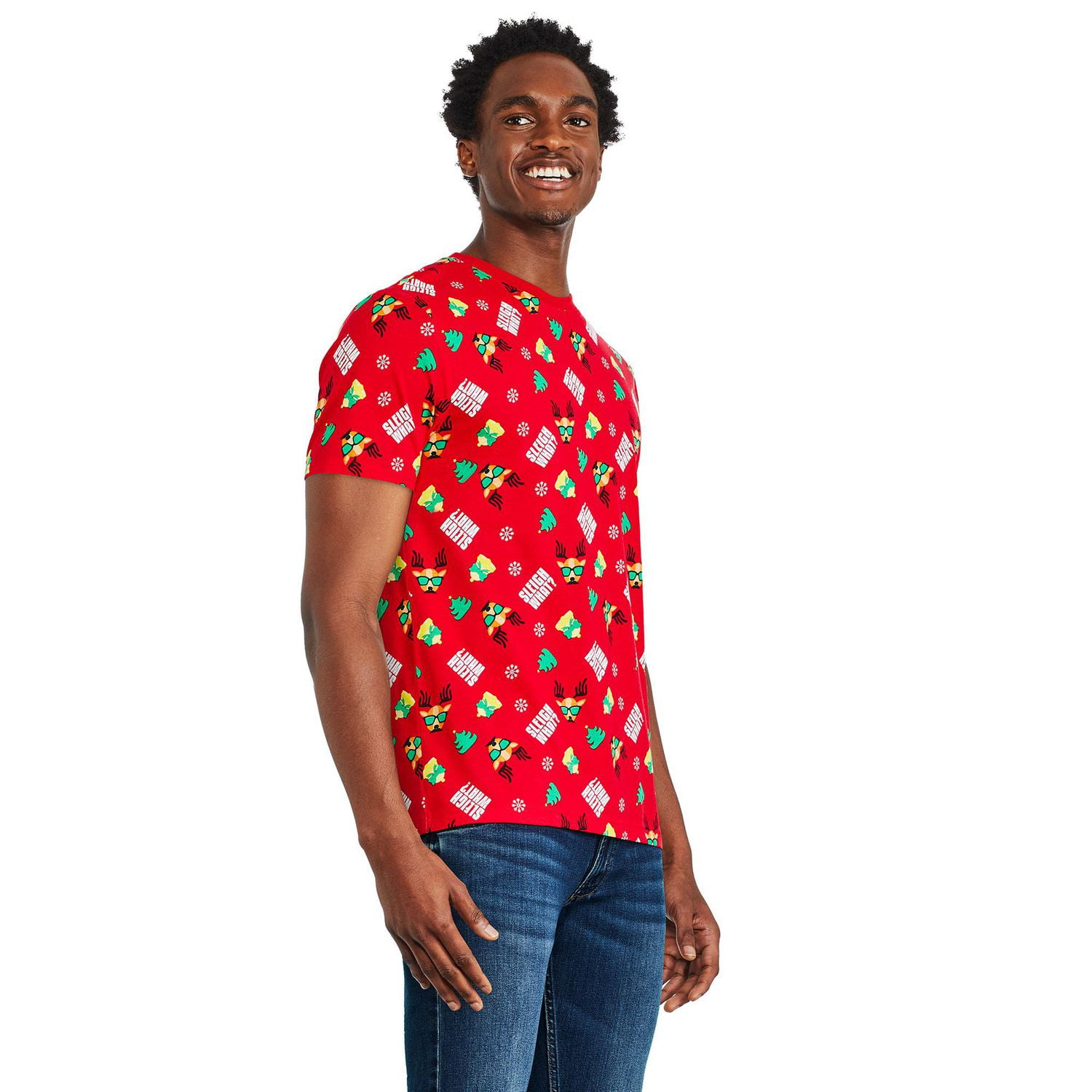 George Men's Printed Christmas Tee