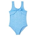 thumbnail image 1 of George Girls' Tie Front One Piece Swimsuit, 1 of 2