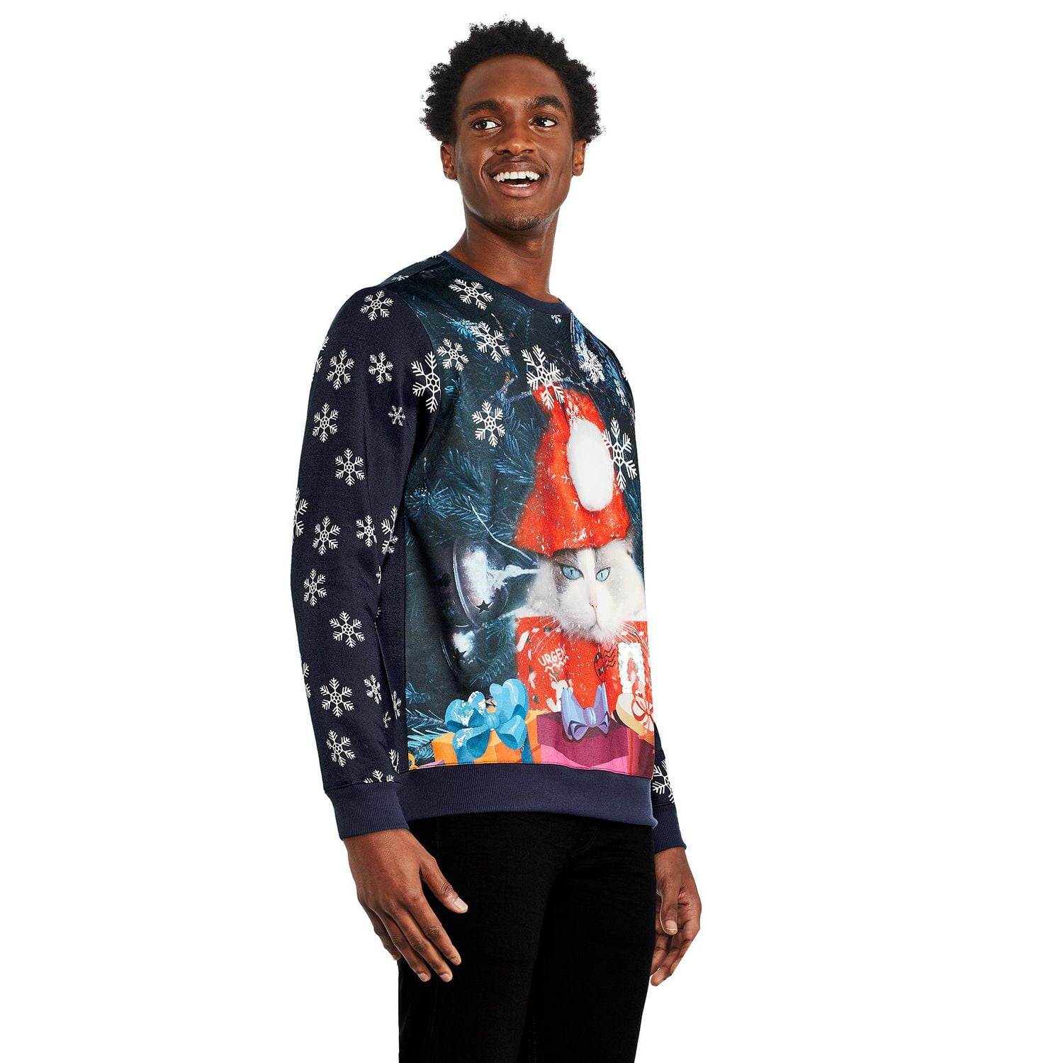 George Men's Christmas Crew Neckline Sweatshirt