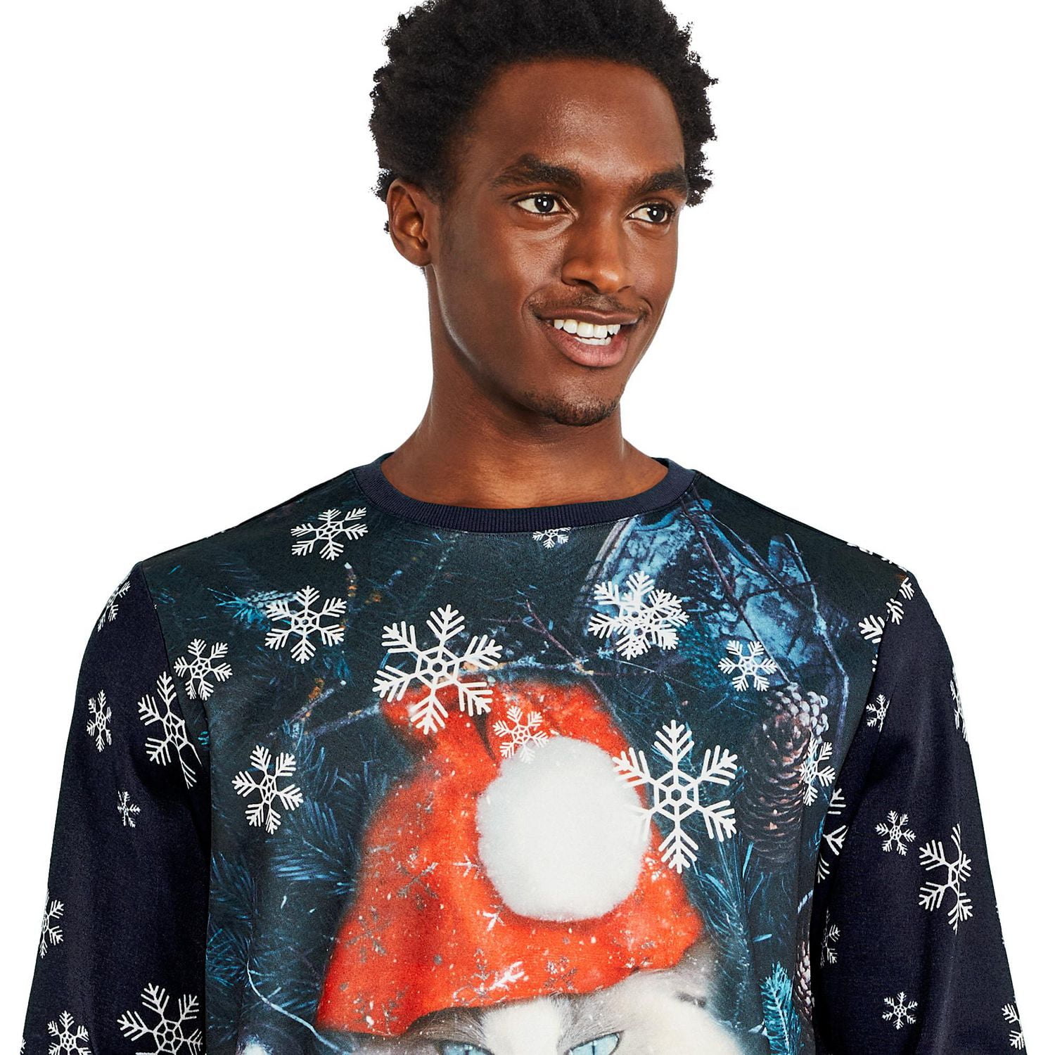 George Men's Christmas Crew Neckline Sweatshirt