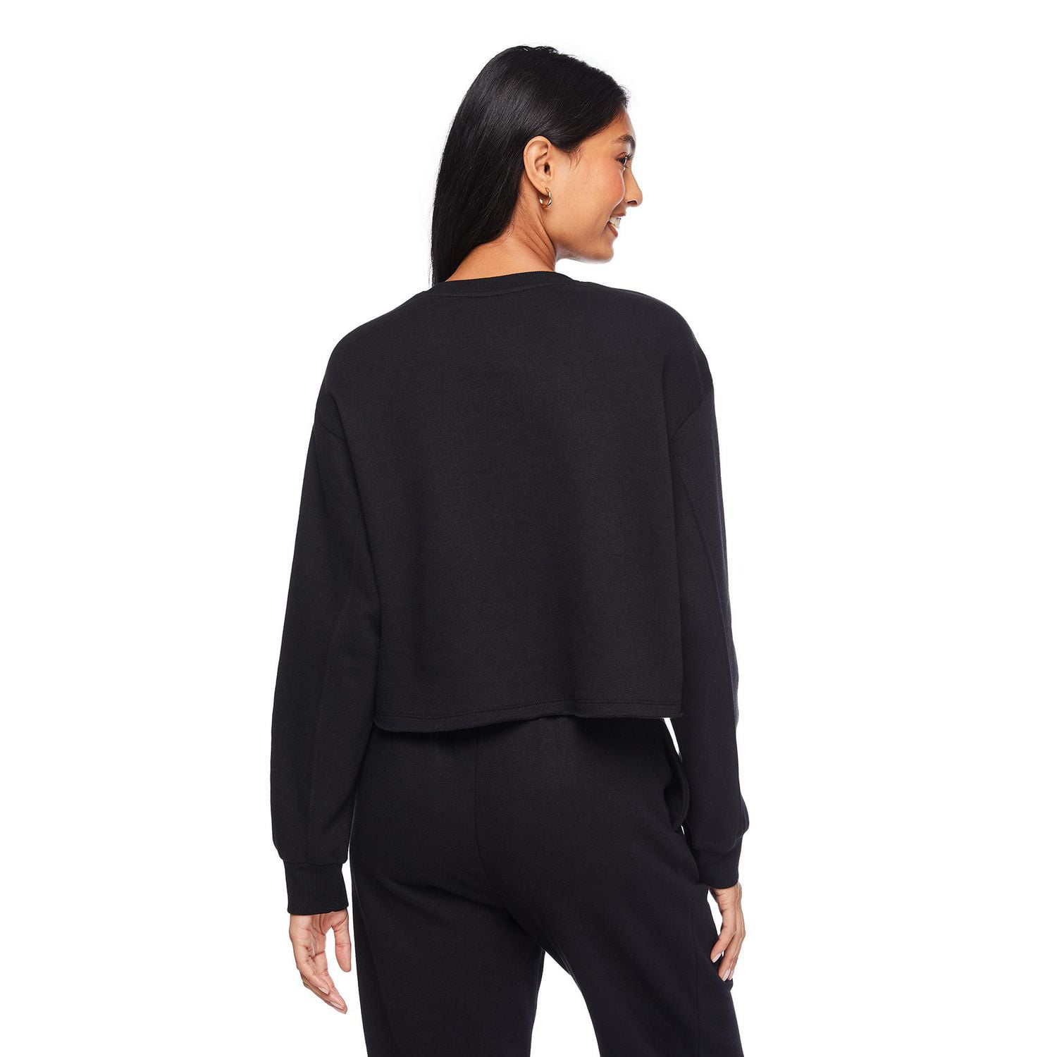 Chandail en molleton écourté No Boundaries pour femmes Tailles TP–TTG