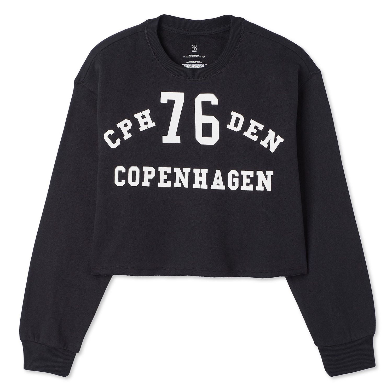 Chandail en molleton écourté No Boundaries pour femmes Tailles TP–TTG