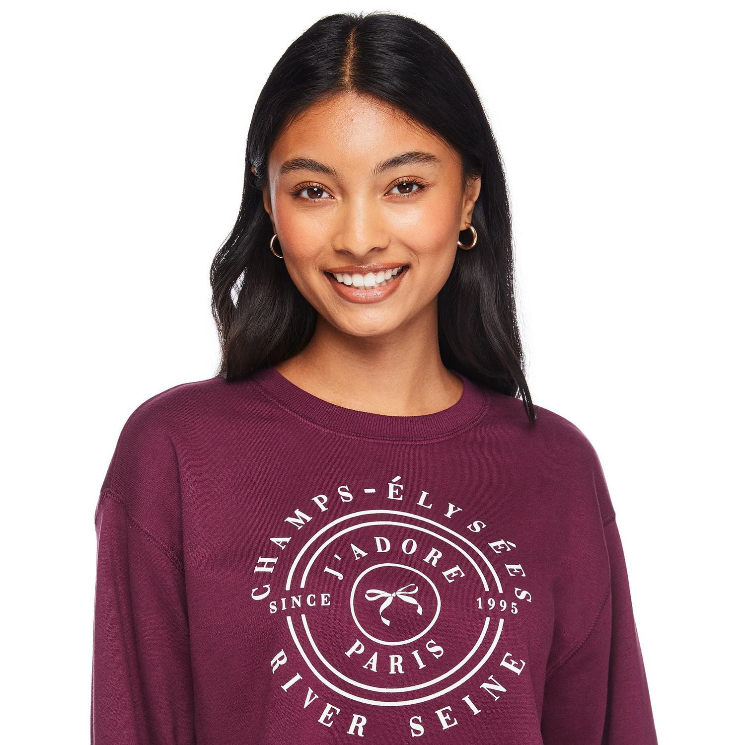 Chandail en molleton écourté No Boundaries pour femmes Tailles TP–TTG