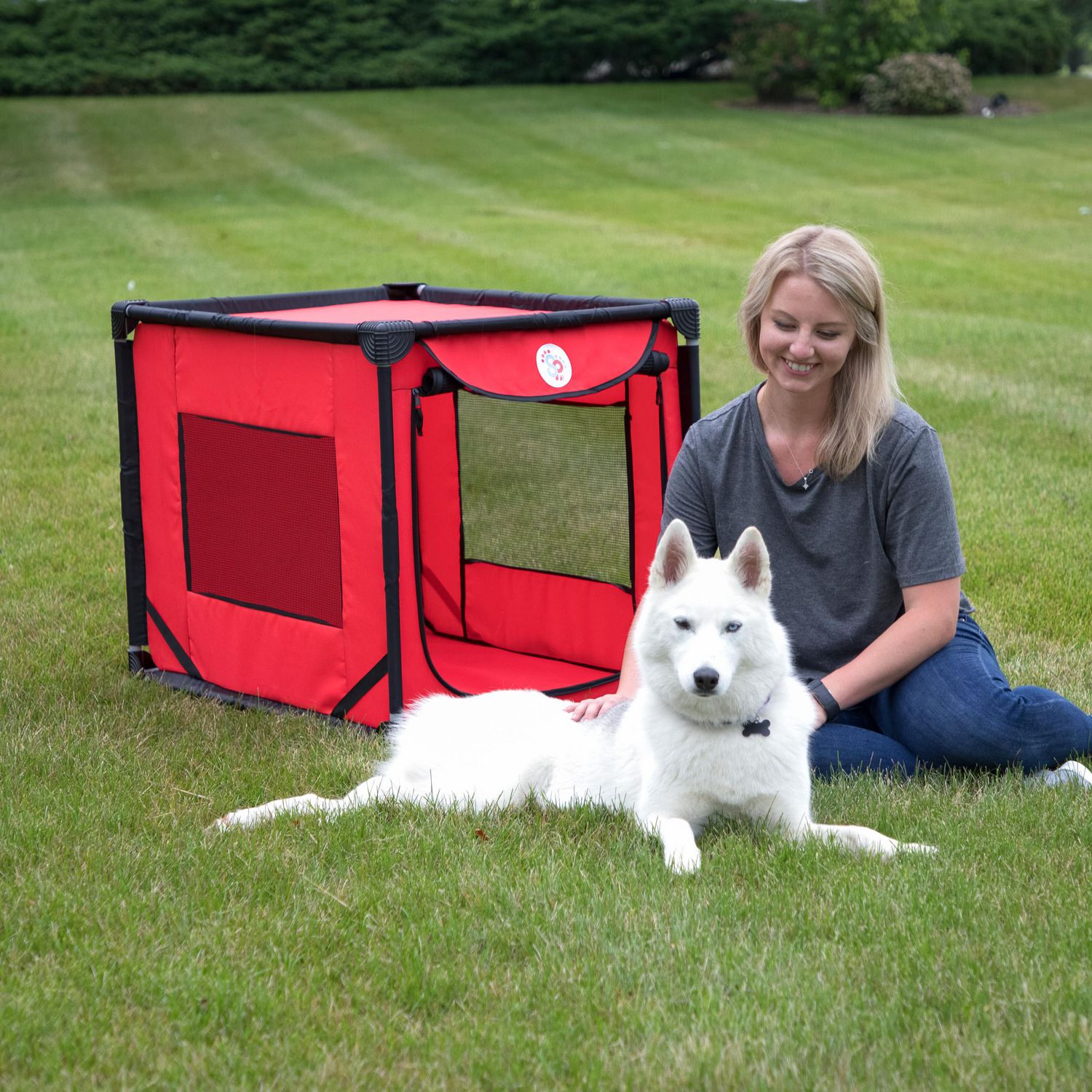 Sport pet portable dog kennel instructions sale