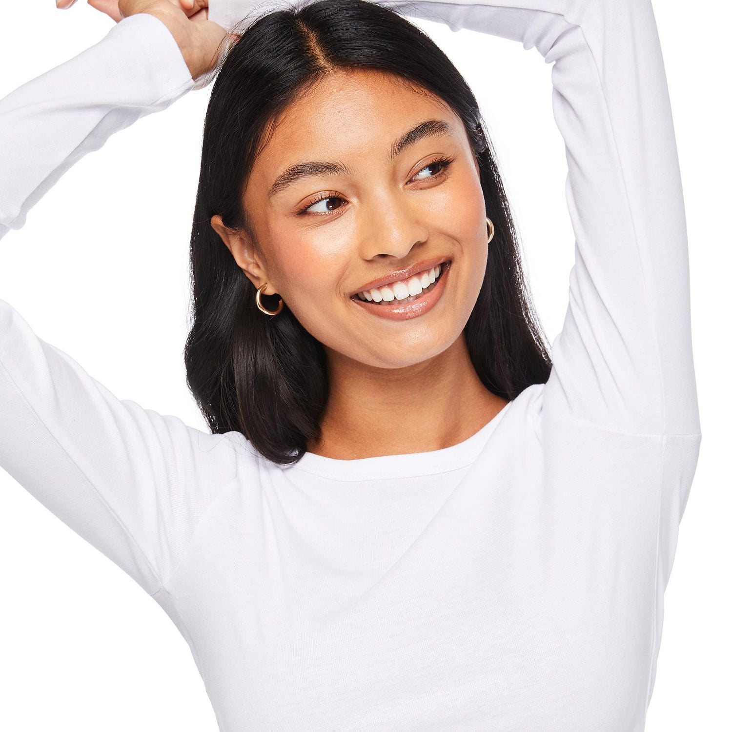 T-shirt bébé à manches longues No Boundaries pour femmes Tailles TP–TTG