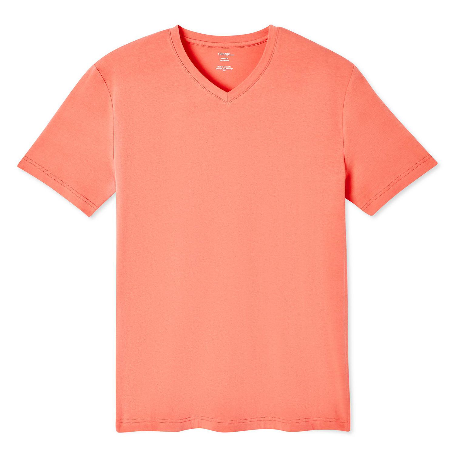 George Men's Stretch V-Neckline Tee