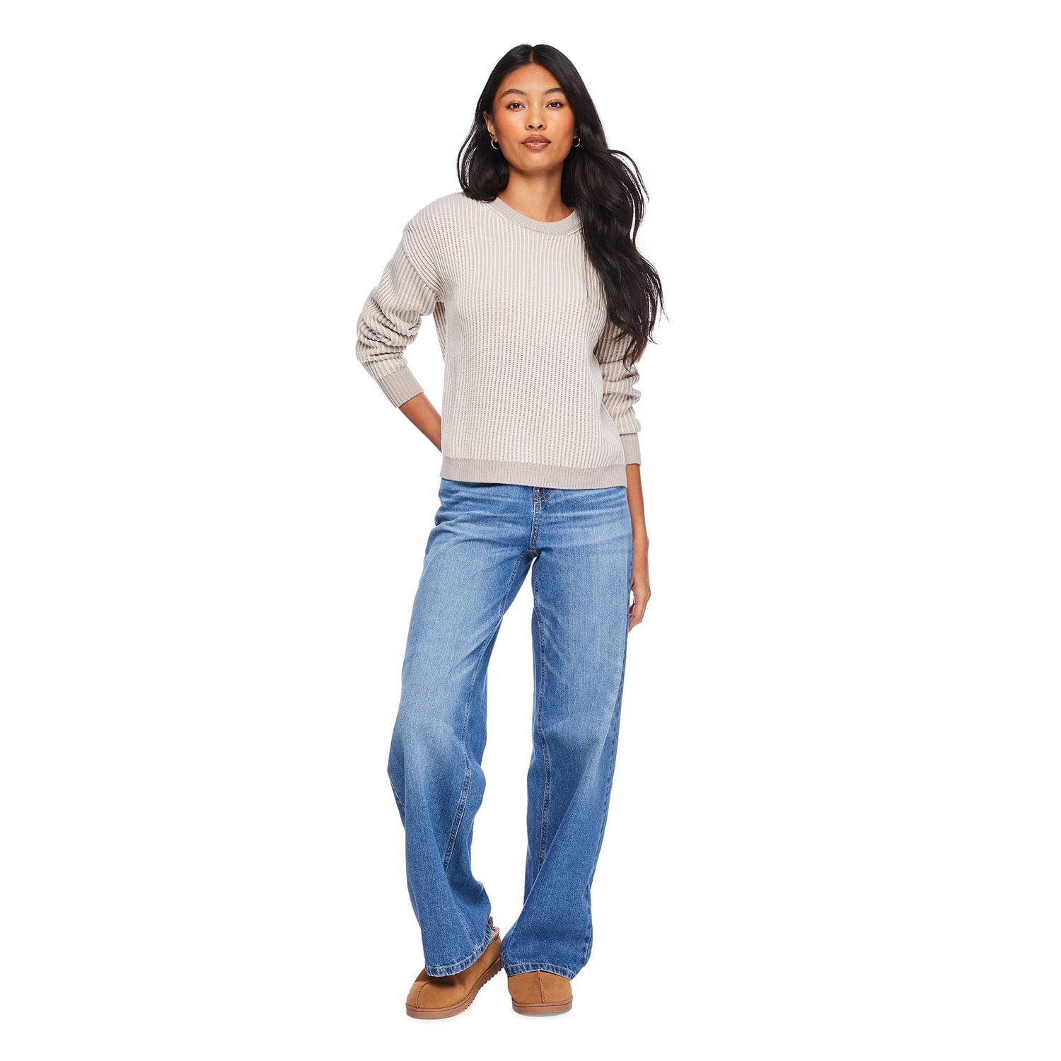 Chandail surdimensionné No Boundaries pour femmes Tailles TP–TTG