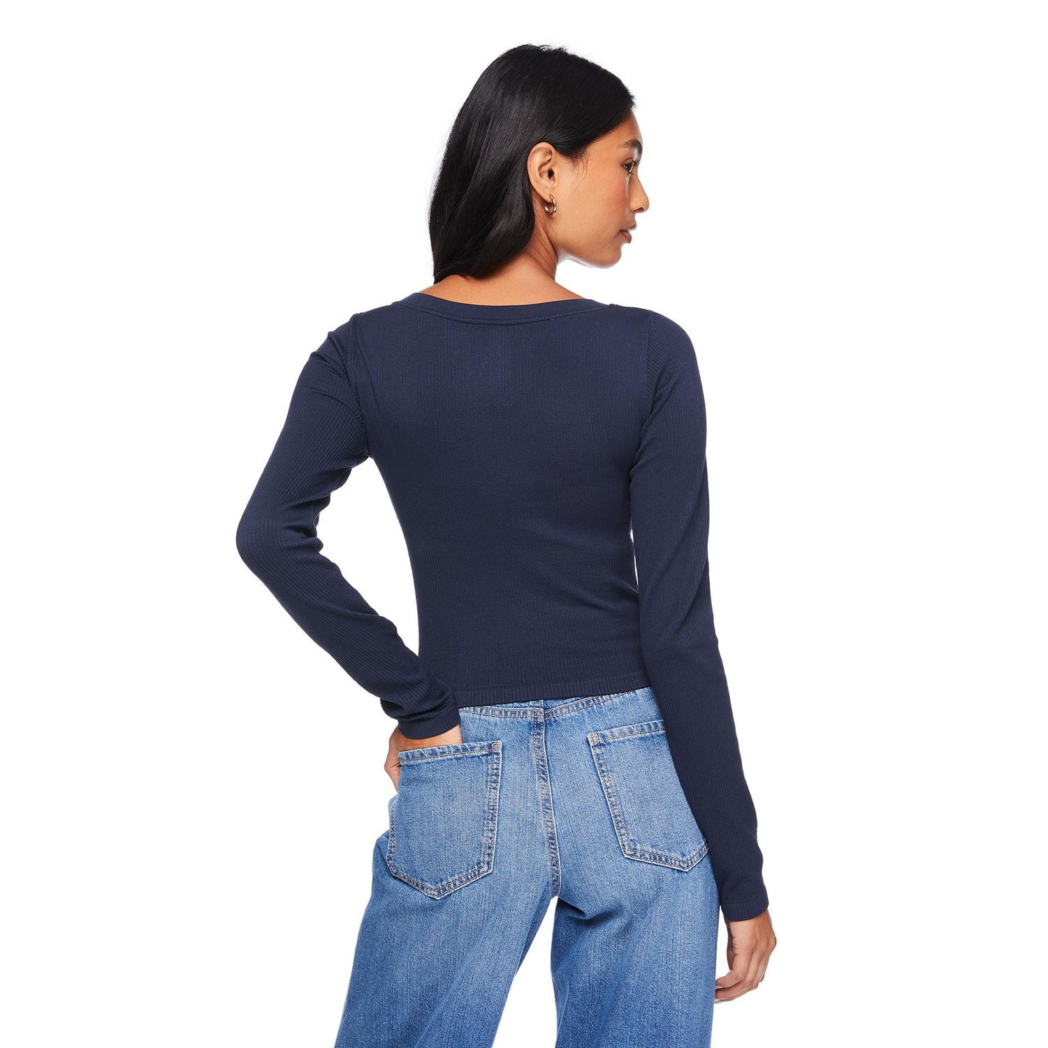 T-shirt à manches longues No Boundaries pour femmes Tailles TP–TTG