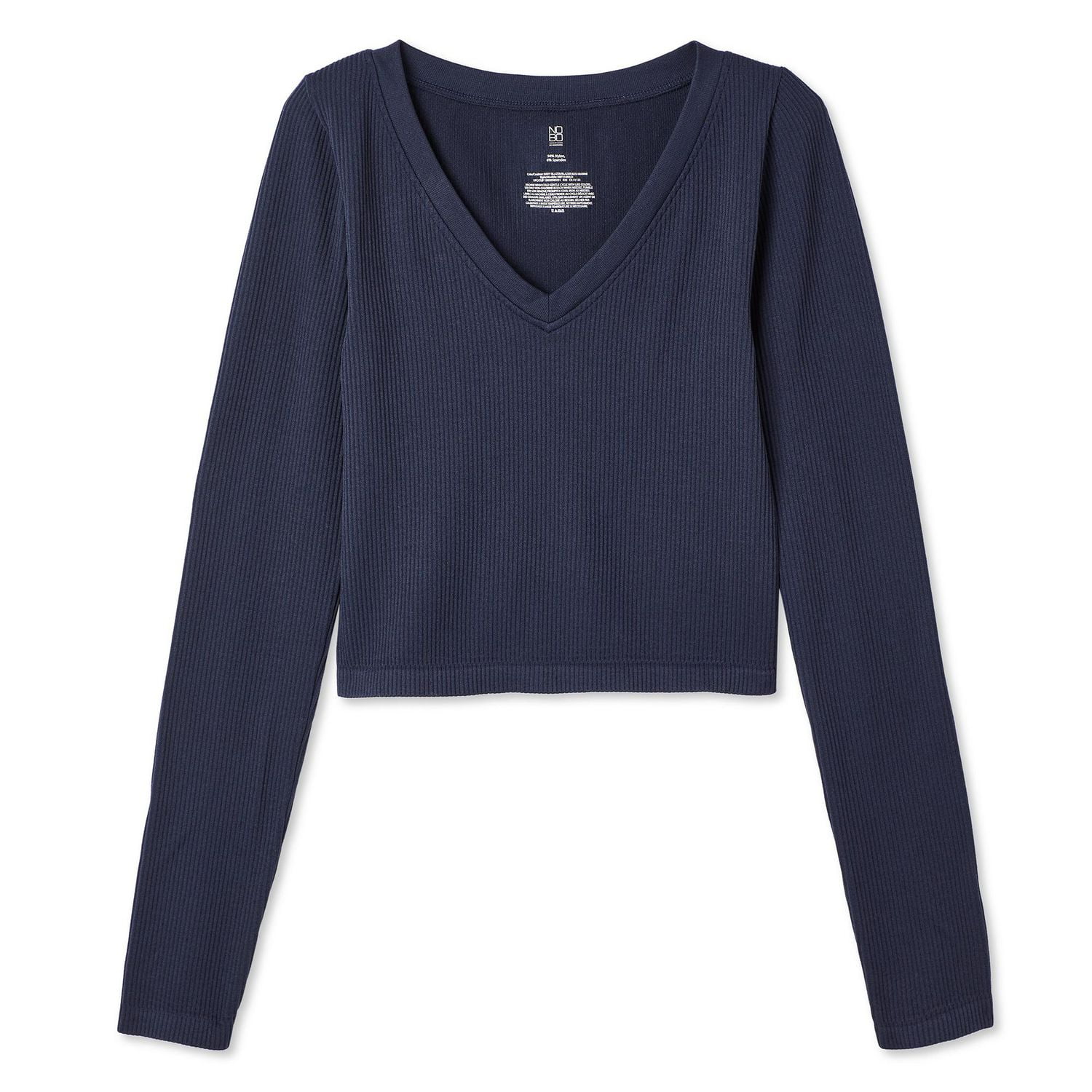 T-shirt à manches longues No Boundaries pour femmes Tailles TP–TTG