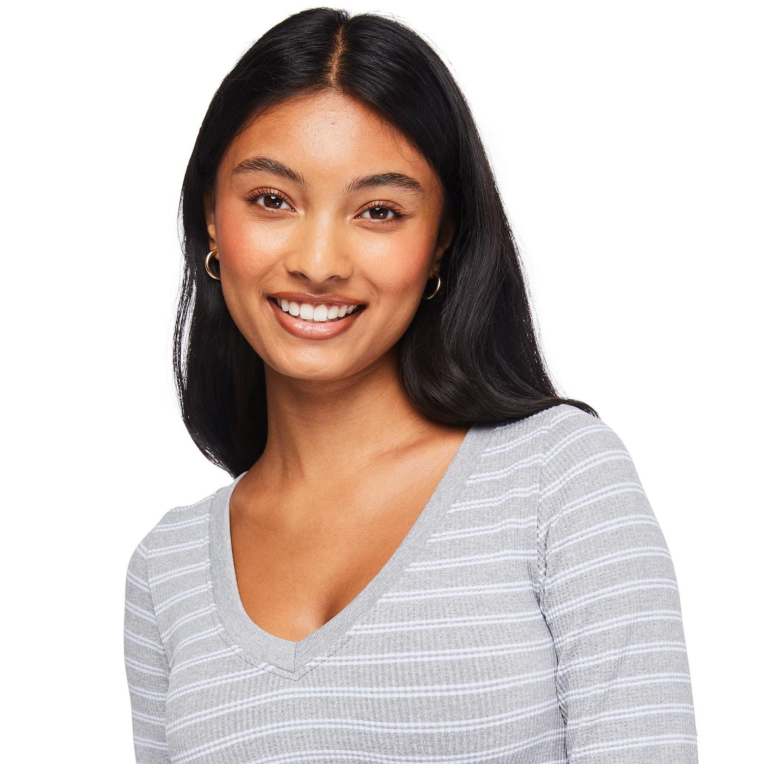 No Boundaries Women's Long Sleeve Tee, Sizes XS-XXL