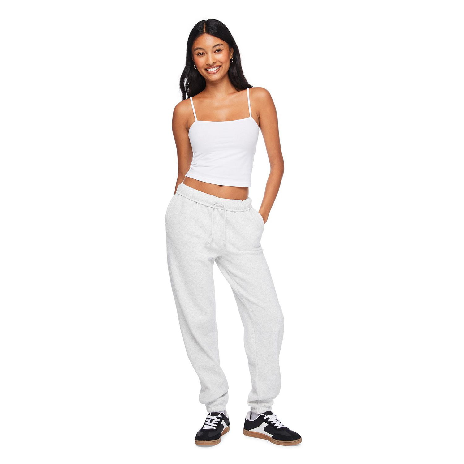 No Boundaries Women's Oversized Fleece Jogger, Sizes XXS-XXL