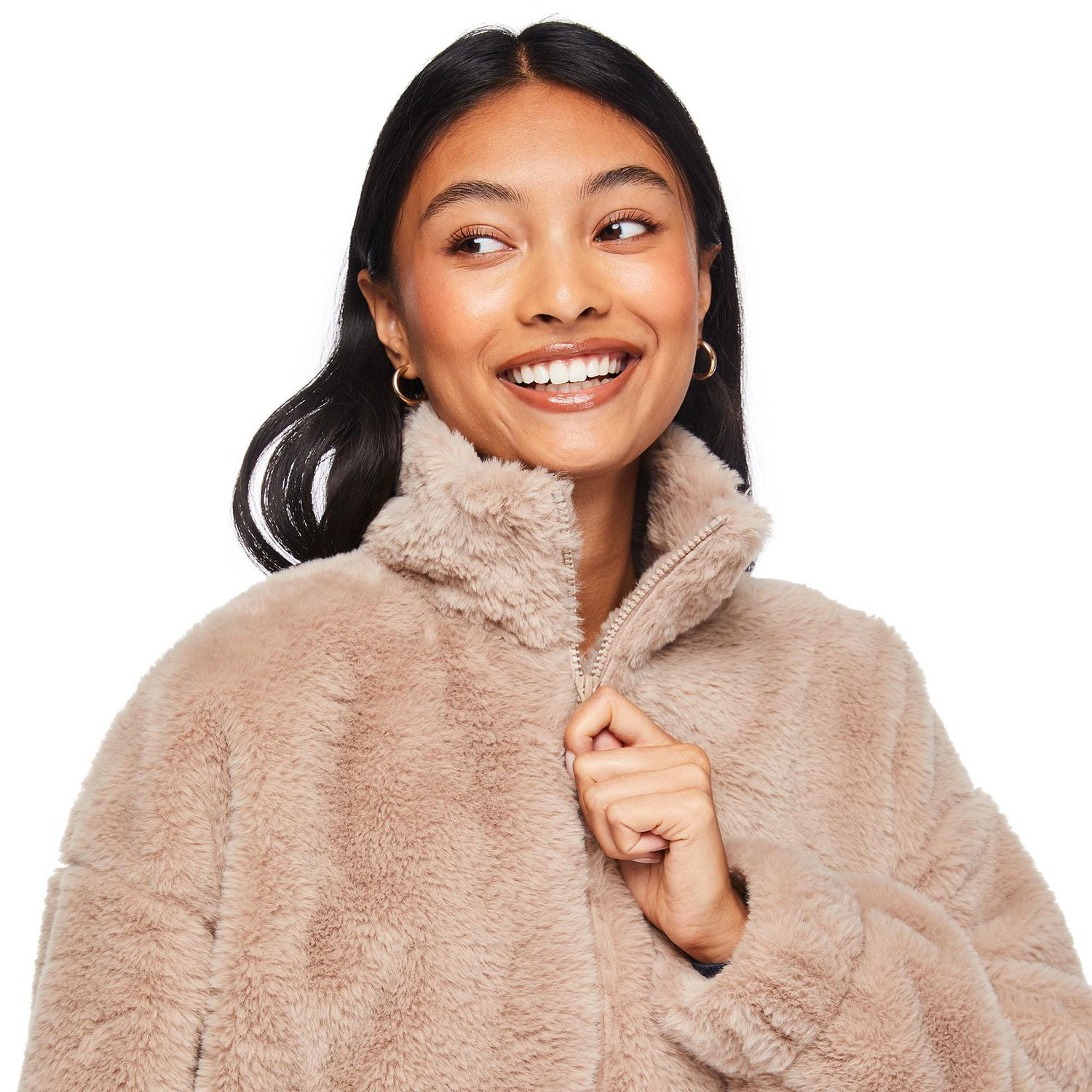 No Boundaries Women's Faux Fur Jacket, Sizes XS-XXL - Walmart.ca