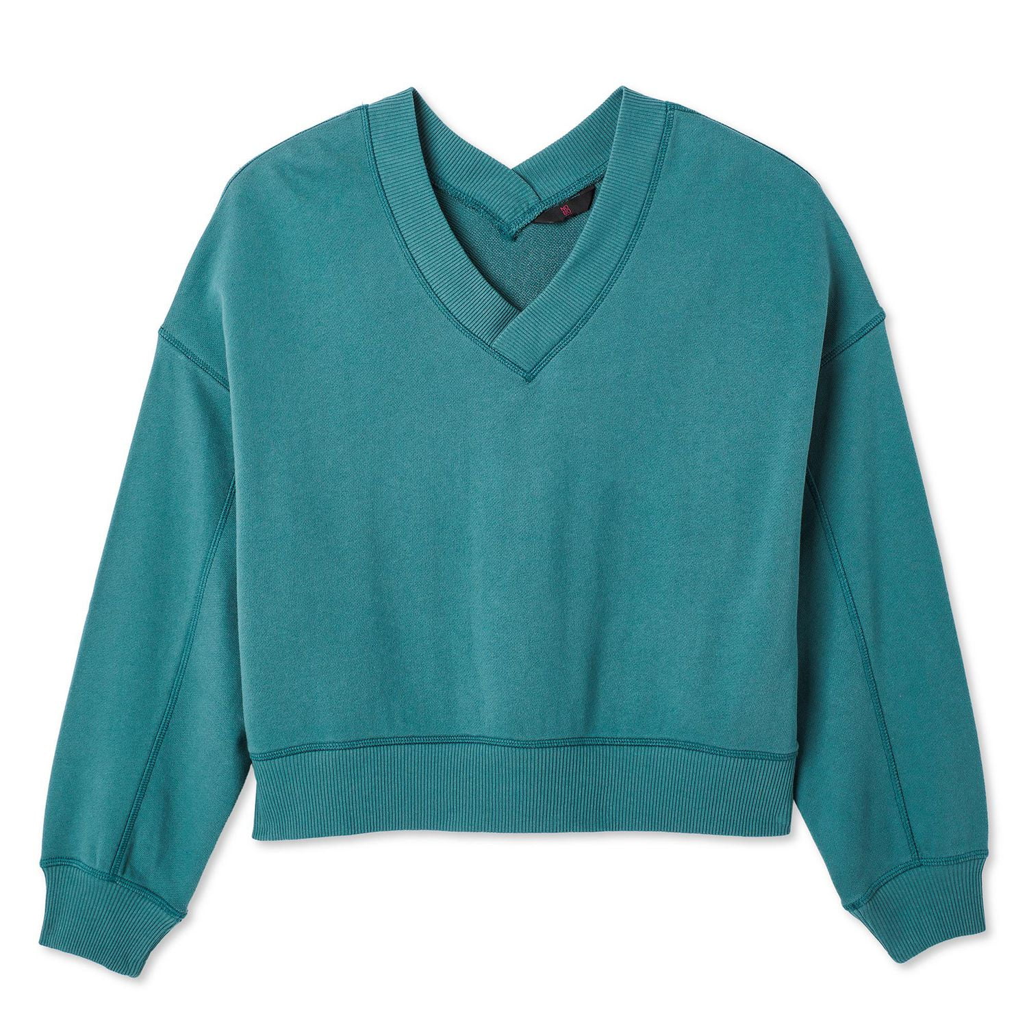 No Boundaries Women's Oversized V-Neckline Popover