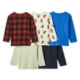 thumbnail image 2 of George Toddler Boys' Long Sleeve Tee 5-Pack, 2 of 2
