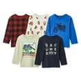 thumbnail image 1 of George Toddler Boys' Long Sleeve Tee 5-Pack, 1 of 2